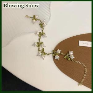 Blowing Cổ Điển Pháp Thiết Kế Mori Lily của Thung Lũng Vòng Đeo Tay Ngọc Trai Handmade Đồ Trang Sức Thời Trang Loạt Rừng Vòng Đeo Tay Cho Phụ Nữ Đồ Trang Sức