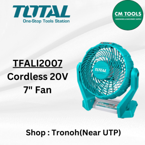 TOTAL TFALI2007 Cordless 20V 7" Fan (Machine Only) / Cordless Desk Fan
