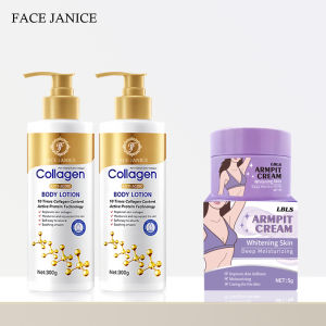 【 2 แถม 1】LBLS ครีมบำรุงรักแร้ 5g + โลชั่นบำรุงผิวคอลลาเจน 300g ขจัดเมลานิน ขจัดกลิ่นรักแร้ ให้ความชุ่มชื้นและดูแลผิว อ่อนโยน ไม่ระคายเคือง