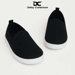 Defay Sepatu Slip on Anak Kode MCR SPIN HITAM