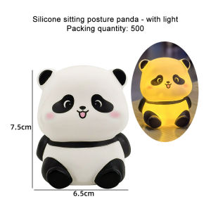 Creative Panda LED Night Light Eye Protection Lamp For Kids  Cute Panda Lamp Silicone Light For Kids Bedroom Sleep Bedside Lamp Fadikou