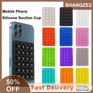 【E-WOITD】 Được hỗ trợ Silicone hút pad cho điện thoại di động Lịch thi đấu cốc hút được hỗ trợ dính Silicone cao su Sucker pad cho cố định Pad