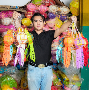 โคมล้านนาผ้า 4 นิ้ว (ลายไทย) เทศกาลลอยกะทง ยี่เป็ง พร้อมส่ง