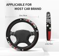 The Universal Elastic Steering Wheel Cover Ohio State is Heat-Resistant and Non-Slip Suitable for Most Vehicles. 
