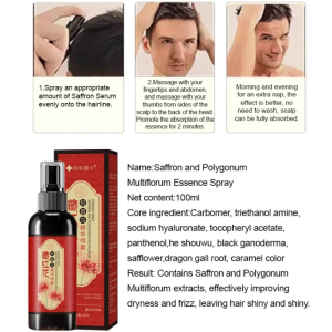 Dr Herbal Gentle Care White Hair to Black Spray Saffron Essence Spray LeaveIn Sprayer twtwwqw gterw