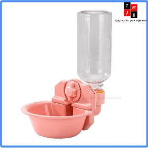 Botol Dispenser Tempat Minum Kandang Hewan Kucing Anjing Peliharaan Water Bowl Hanging Drinking Bottle