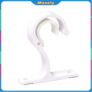 Masely Durable Window Curtain Drapery Rod Holders Bracket DIY Rome Pole Curtain Brackets