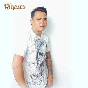 ✅ Mens Joker sketch full print adult rhymes T-shirt .C