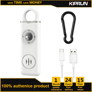 Kiprun Móc Khóa Báo thức tiếng ồn 130dB móc khóa báo động cá nhân có thể sạc lại Móc Khóa Báo thức cho tự bảo vệ an toàn với đèn pin móc treo cho phụ nữ trẻ em người lớn tuổi
