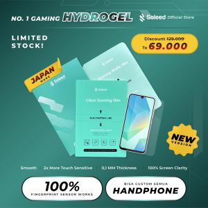 SOLEED - Samsung A16 5G 4G Gaming Hydrogel Clear Matte | Anti Gores Protector - Not Tempered Glass