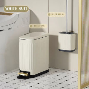 6lbathroom Pedal thùng rác thép không gỉ đơn giản hiện đại Thùng rác cho phòng tắm phòng ngủ khách sạn nghiên cứu