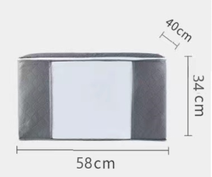 Transparent Bed Quilt Blankets Clothes Foldable Storage Bag Organizer Quilt Clothes Storage Bag