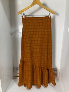 Rok Ruffle Korea Skirt Kotak Premium / long skirt korea style