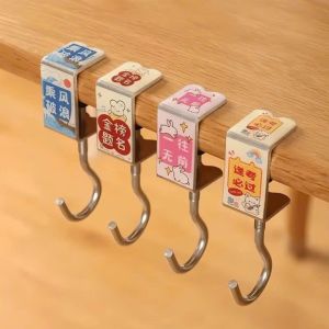 Móc Kẹp Treo Bàn Học Làm Việc – Set 4 Cái – Đa Năng Treo Balo Túi Xách Mũ Tai Nghe Chịu Lực Tốt