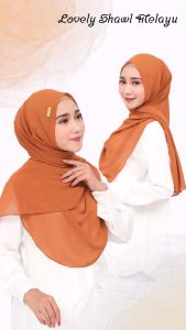 EL ZAHRANA Pashmina Melayu Ceruty Babydoll Oval Jumbo Premium Pasmina Viral
