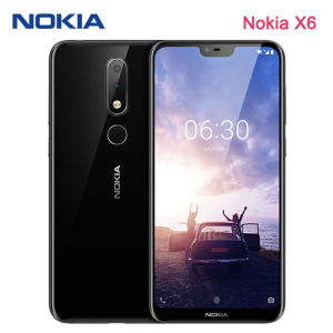Re-furbished Phone Original For Nokia 6.1 Plus X6 Mobile Phone Dual Sim LTE 4G X6 5.8 16MP 4GRAM Android Smartphone Original Unlocked
