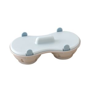 MAELIN Double Cup Microwave Egg Poacher Quick Cooking Breakfast Making Double Egg Poacher Creative Detachable Drain Basket Egg Cooker Cook Poached Eggs
