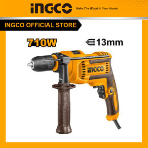 Máy khoan điện gia đình giá rẻ 710W đầu kẹp nhựa ID71182 | đầu kẹp kim loại ID7118 đầu kẹp 13mm chính hãng INGCO khoan gỗ tường gạch kim loại siết vít đơn giản