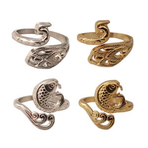 Adjustable Knitting Crochet Loop Ring Woven Ring Yarn Guide Open Finger Ring Useful Household Gadgets for Hand Sewing