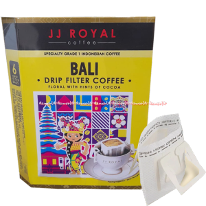 JJ Royal Bali Drip Filter Coffee 5sachet Bold With Hits Of Caramel Kopi Dengan Saringan Jeje Karamel
