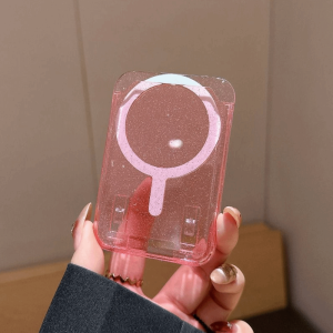 MINIFELE 262 Transparent For MagSafe Wallet Acrylic Scratch-resistant Phone ic Card Holder Creativity Durable Phone Case Card Bag for iphone 17/16/15/14/13/12