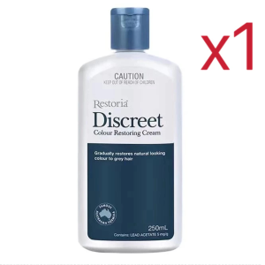 ผมสีดำ นม Restoria Discreet Colour Restoring Cream 250ml Restoria การจัดส่งที่รวดเร็ว