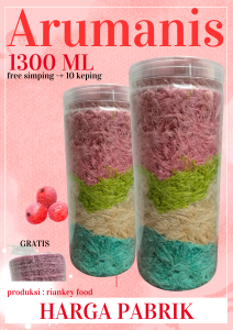 arumanis rambut nenek Toples 1300 ml ( Free Simping 10 keping )