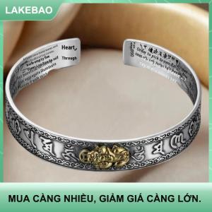 【LAKEBAO】 Sáng Tạo Cá Tính Tục Ngữ Tim Sutra Pixiu Mở Vòng Đeo Tay Phụ Nữ Người Đàn Ông Trang Sức Accessries