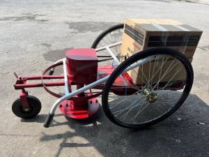 รถเข็นตัดหญ้าพร้อมเครื่องยนต์HONDAแท้ 5.5แรงม้ารุ่นGX-160‼️พร้อมใบมีด ( พร้อมอุปกรณ์ )‼️ เทสก่อนส่งทุกตัว ประกัน 1ปี