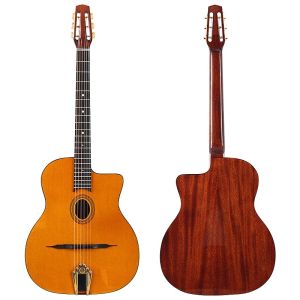41 Inch Django Guitar Spruce Wood Top Gypsy Swing Acoustic Guitar Natural High Gloss Finish 6 String Folk Guitar Jango2026