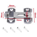 Flat Door Lock 1 Pcs Stainless Steel Swivel Bolt Door Latch Slug Catch Hasp Lock for Slide Gate Fence Partition Fold Door Locks Door Hardware. 