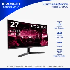 Koorui 27E6QC 27 2560x1440 144Hz 1ms Curved Gaming Monitor – Koorui  Monitors - Online Store