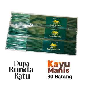 Dupa Hijau Wangi Bunda Ratu Kidul Penarik Rezeki Aroma KAYU MANIS 30 Batang