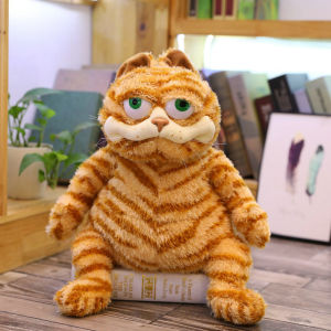 Furry Plush Soft British Shorthair Cat Plush Toy Stuffed Drak Blue Grey Lazy Fat Cat Hug Toy for Kids Birthday Gift Boyfriend