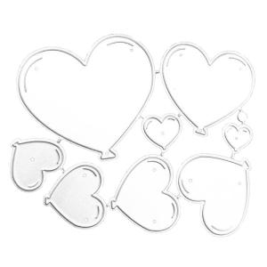 Heart Metal Cutting Dies Stencils for DIY Scrapbooking Decorative Embossing Paper Cards Template Decorative Die Cuts