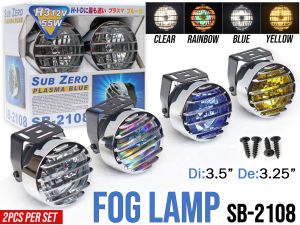 Sub Zero Car Foglamp Offroad Fog light with Chrome Grill SZ-2108 12V Round (1pair per order)