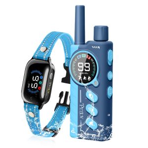 3300FT Waterproof Dog Training Collar with Remote Lockable Shock Beep Vibration & Slide Safety Lock Rechargeable Electric Collar