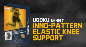 【Germany Design】Ugoku Inno-Pattern Elastic Knee Support UK-207 | S/M/L/XL/XXL