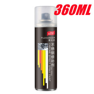 Vanka 360ml Chrome Spray Paint Metal Surface Silver Car Maintenance Stainless Steel Aluminum Alloy Rust Remover Spray