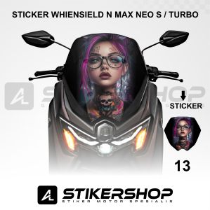 stiker whiensield - visor - tameng - variasi motor n max neo s - turbo gambar keren 09 - 16