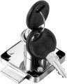4 Pack Cabinet Drawer Locks with Keys, Keyed Alike Furniture Locker Lock, 3/4" 20mm Cylinder Cam Drawer Locks Chrome-Finish Zinc Alloy, Security cam Drawer Lock for Wardrobe Dresser Mailbox. 
