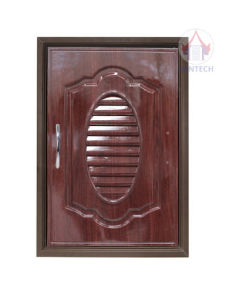 บานซิงค์คู่ ลายหลุยส์สมาร์ท สีไม้มะค่า สีไม้สักอง ผลิตจากABSคุณภาพดี พร้อมมุ้งลวดกันแมลง