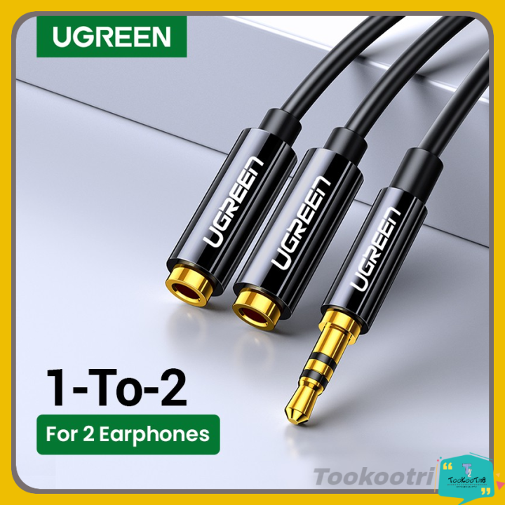 UGREEN Kabel Audio Splitter Y Headset Jack AUX to