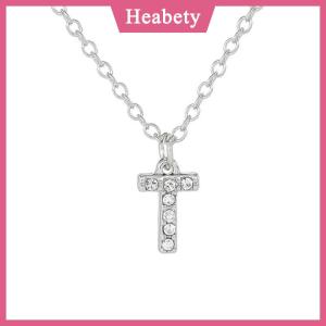 Heabety Fashion Shining A-Z Letter Pendant Charm Necklace 26 Initial Alphabet Name Clavicle Chain Party Jewelry Gift