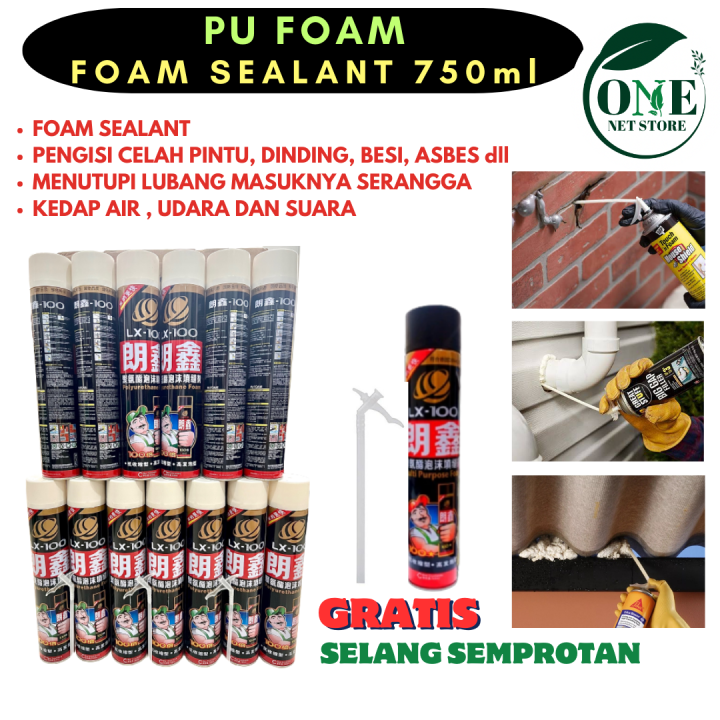 PU Foam Sealant Spray / PU Busa Foam Sealant Polyurethane Foam 750ml ...