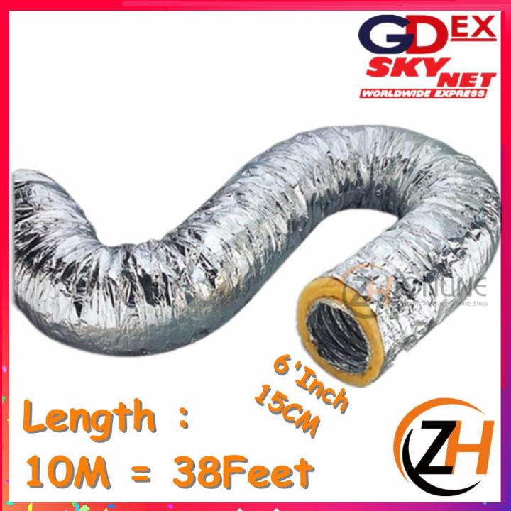 Insulated Flexible Duct Hose 6Inch x Length 10M Inch Duct Hose