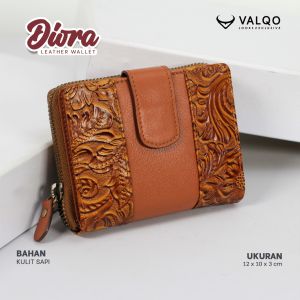 VALQO DORA Dompet Kulit Sapi Wanita Dompet wanita Dompet kecil Dompet Pendek