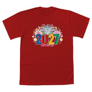 ✅ Fireworks 2027 Family Shirt Luminous Blue Color of the Year Matching T-Shirt for 2027 New Year .C