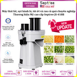 Máy thái lát bào sợi rau củ quả và hành lá tỏi ớt chuyên nghiệp thương hiệu Mỹ cao cấp Septree JS-418B công suất 1200W - Bảo hành 12 tháng
