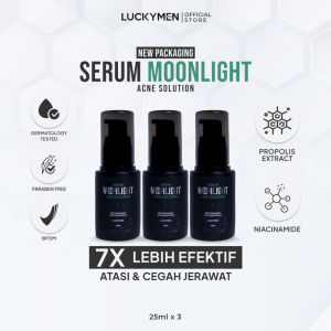 [UPGRADE FORMULA] LUCKYMEN Serum Moonlight Acne Solution - Mencerahkan dan Mengobati Jerawat
